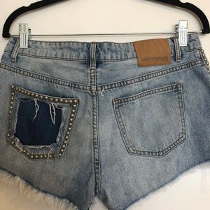 Studded Nordstrom jean shorts